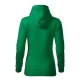 Hanorac cu gluga femei, fara fermoar, 320g/m2, verde mediu Hanorac cu gluga femei, fara fermoar, 320g/m2, verde mediu