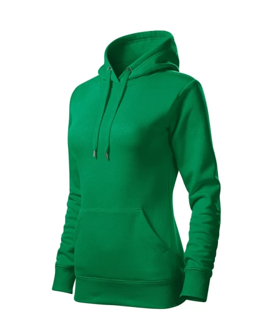 Hanorac cu gluga femei Malfini Cape 414  verde mediu, 320g/m2