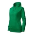 Hanorac cu gluga femei Malfini Cape 414  verde mediu, 320g/m2