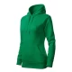 Hanorac cu gluga femei, fara fermoar, 320g/m2, verde mediu Hanorac cu gluga femei, fara fermoar, 320g/m2, verde mediu