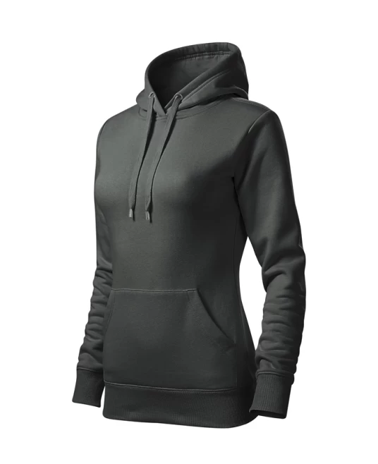 Hanorac cu gluga  femei Malfini Cape 414 gri inchis, 320 g/m²  Hanorac cu gluga  femei Malfini Cape 414 gri inchis, 320 g/m²