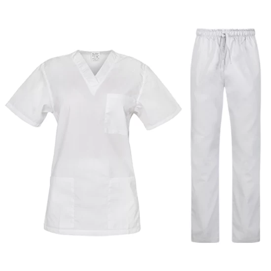 Costum industria alimentara sau Curatenie, tercot subtire 110g/m2 alb Costum industria alimentara sau Curatenie, tercot subtire 110g/m2 alb