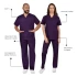 Costum medical unisex tercot subtire (pantaloni + tunica), densitate 110g/m2, mov