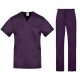Costum medical unisex tercot subtire (pantaloni + tunica), densitate 110g/m2, mov Costum medical unisex tercot subtire (pantaloni + tunica), densitate 110g/m2, mov