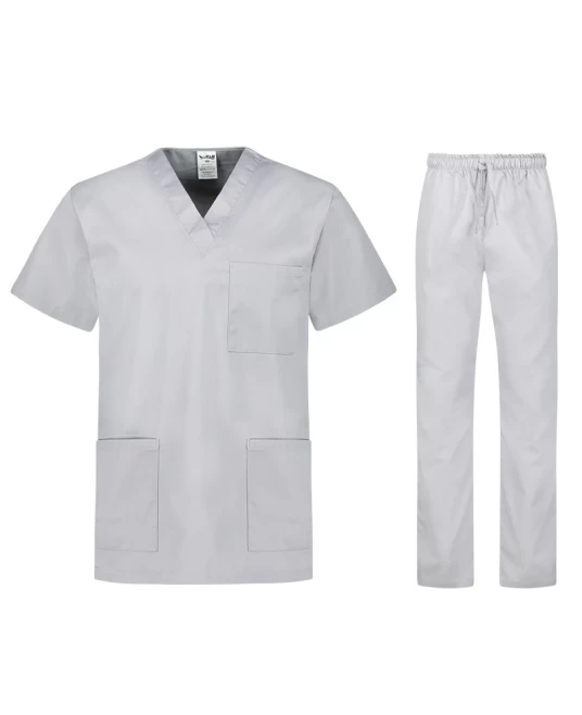 Costum industria alimentara sau Curatenie, tercot 180g/m2 gri deschis Costum industria alimentara sau Curatenie, tercot 180g/m2 gri deschis