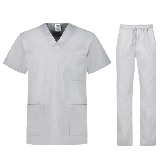 Costum industria alimentara sau Curatenie, tercot 180g/m2 gri deschis Costum industria alimentara sau Curatenie, tercot 180g/m2 gri deschis
