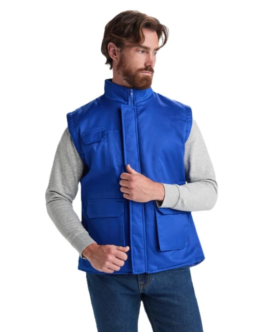 Vesta vatuita  tercot albastru royal