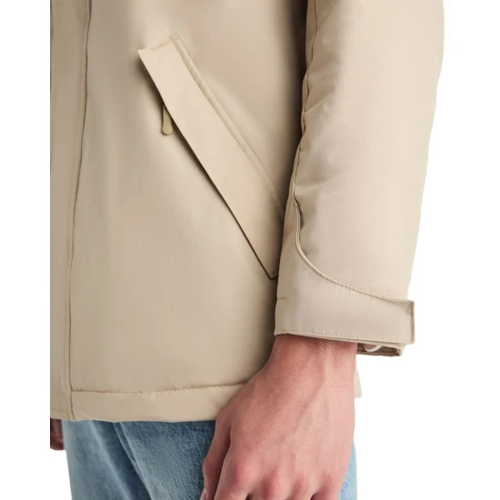 Jacheta de iarna barbati, impermeabila, nisipiu