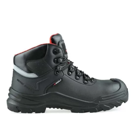 Bocanci de protectie S3 Volcano, bombeu compozit si lamela, negru Bocanci de protectie S3 Volcano, bombeu compozit si lamela, negru