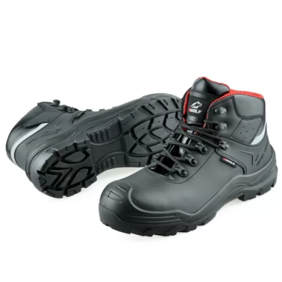 Bocanci de protectie S3 Volcano, bombeu compozit si lamela, negru Bocanci de protectie S3 Volcano, bombeu compozit si lamela, negru