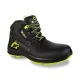Bocanci de protectie S3 SRC, bombeu si lamela metalica, talpa verde