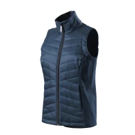 Vesta matlasata softshell si poliamida, bleumarin, bej, gri, negru