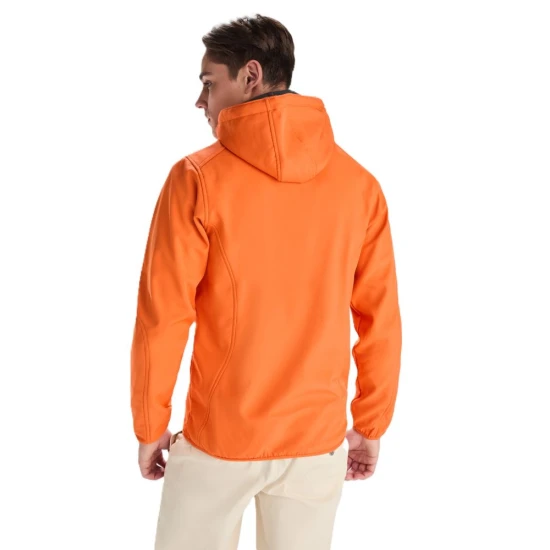 Jacheta softshell cu gluga, portocaliu