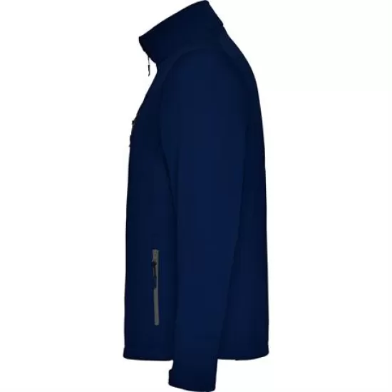 Jacheta softshell barbati, fermoar contrastant, Bleumarin Jacheta softshell barbati, fermoar contrastant, Bleumarin