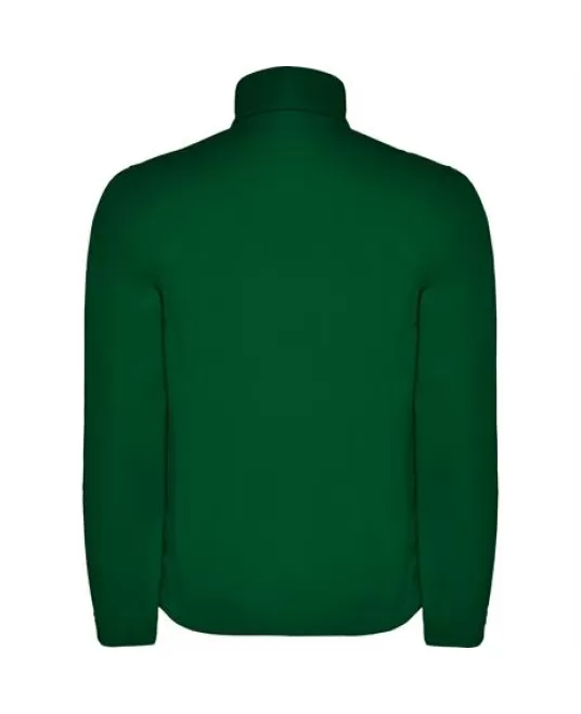 Jacheta softshell barbati, fermoar contrastant, Verde