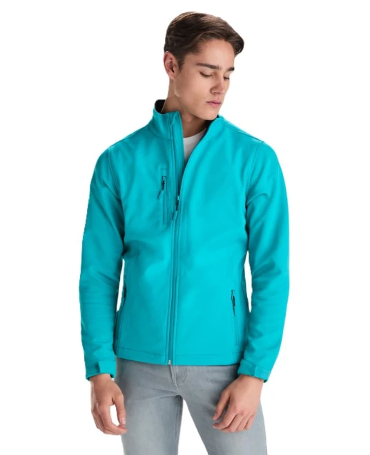 Jacheta softshell  barbati,  turcoaz
