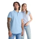 Tricou polo premium femei, bumbac 200g/mp, Albastru zen