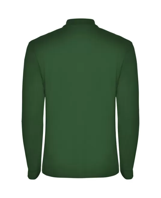 Tricou polo maneca lunga barbati 220g/mp, verde sticla Tricou polo maneca lunga barbati 220g/mp, verde sticla