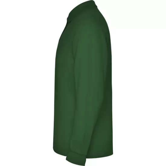 Tricou polo maneca lunga barbati 220g/mp, verde sticla Tricou polo maneca lunga barbati 220g/mp, verde sticla