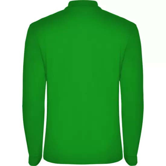 Tricou polo maneca lunga barbati 220g/mp, verde iarba