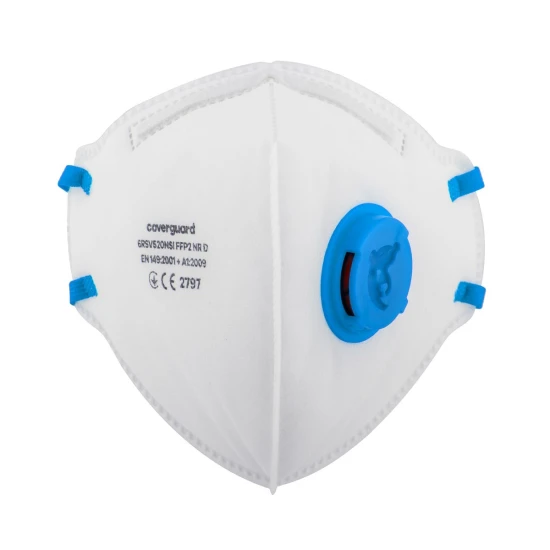 Masca FFP2 pliabila cu supapa, test dolomit, 10 buc/set