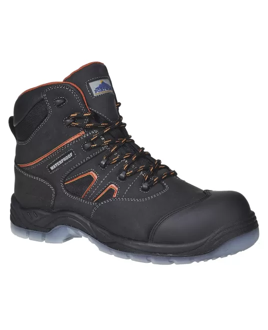 Bocanci de protectie S3 WR nemetalici, impermeabili, All Weather Boot [FC57] Negru