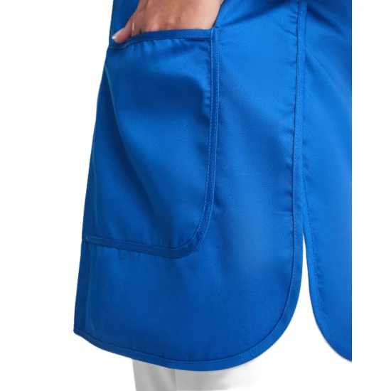 Sort poncho cu buzunar, tercot 195g/m2 albastru regal