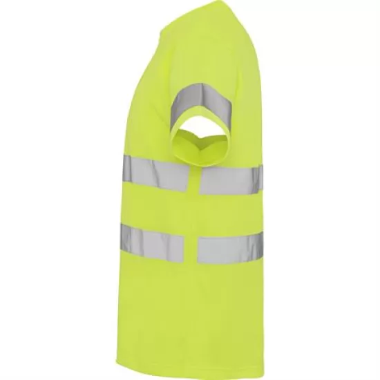 Tricou reflectorizant cu maneca scurta, 130g/mp Galben Tricou reflectorizant cu maneca scurta, 130g/mp Galben