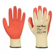 Manusi de protectie bumbac imersate in latex Grip [A100] Portocaliu