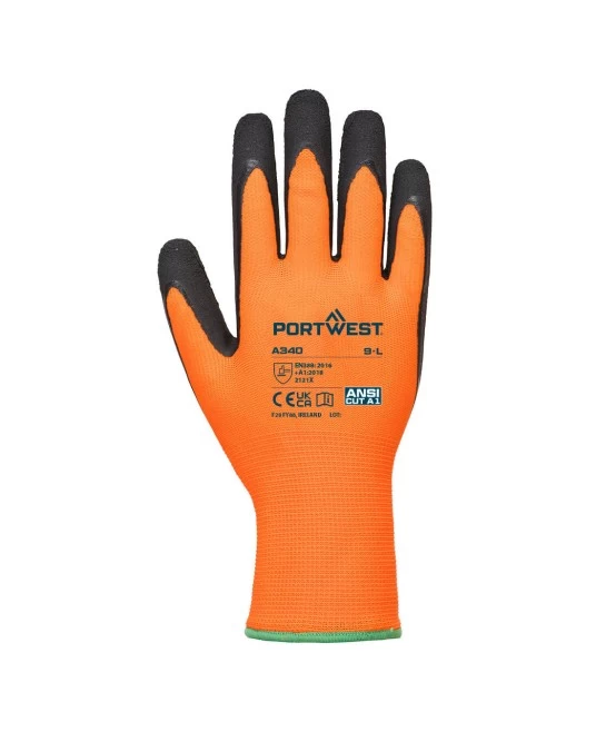 Manusi de protectie Hi-Vis Grip [A340] Portocaliu si negru