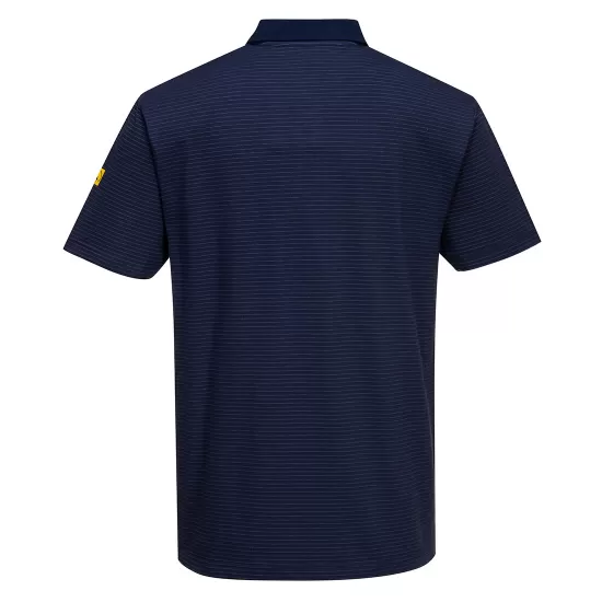 Tricou polo ESD antistatic, 195g/m2 Bleumarin Tricou polo ESD antistatic, 195g/m2 Bleumarin