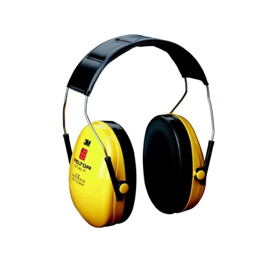Antifoane externe 3M Peltor Optime I cu banda pentru cap, galben
