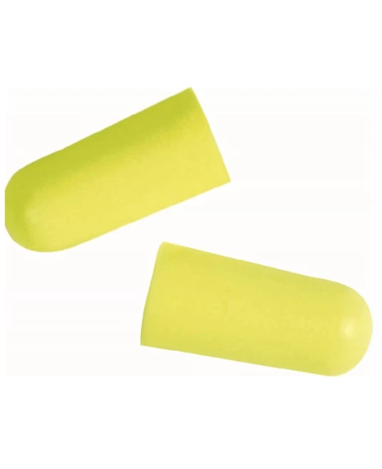 Antifoane interne cu capăt rotunjit, din poliuretan, galben