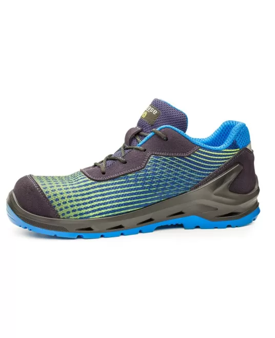 Pantofi de protectie Base i-Cyber S1P ESD, ergonomici si confortabili, negru albastru Pantofi de protectie Base i-Cyber S1P ESD, ergonomici si confortabili, negru albastru