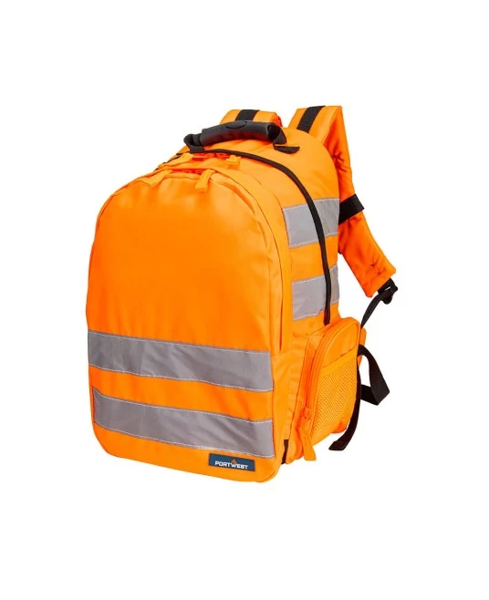 Rucsac cu benzi reflectorizante Hi-Vis [B905] Portocaliu