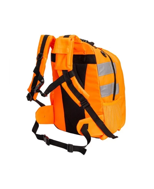 Rucsac cu benzi reflectorizante Hi-Vis [B905] Portocaliu