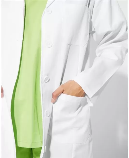 Halat alb pentru femei, tercot 195g/mp Halat alb pentru femei, tercot 195g/mp