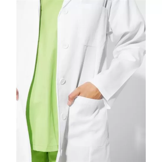 Halat alb pentru femei, tercot 195g/mp Halat alb pentru femei, tercot 195g/mp