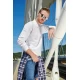 Tricou polo maneca lunga barbati, 200g/m2, Malfini LS 221, Alb Tricou polo maneca lunga barbati, 200g/m2, Malfini LS 221, Alb