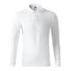 Tricou polo maneca lunga barbati, 200g/m2, Malfini LS 221, Alb Tricou polo maneca lunga barbati, 200g/m2, Malfini LS 221, Alb