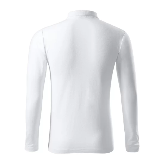 Tricou polo maneca lunga barbati, 200g/m2, Malfini LS 221, Alb Tricou polo maneca lunga barbati, 200g/m2, Malfini LS 221, Alb
