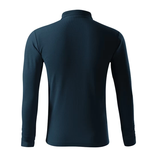 Tricou polo maneca lunga barbati, 200g/m2, Malfini LS 221, Bleumarin Tricou polo maneca lunga barbati, 200g/m2, Malfini LS 221, Bleumarin