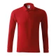 Tricou polo maneca lunga barbati, 200g/m2, Malfini LS 221, Rosu Tricou polo maneca lunga barbati, 200g/m2, Malfini LS 221, Rosu