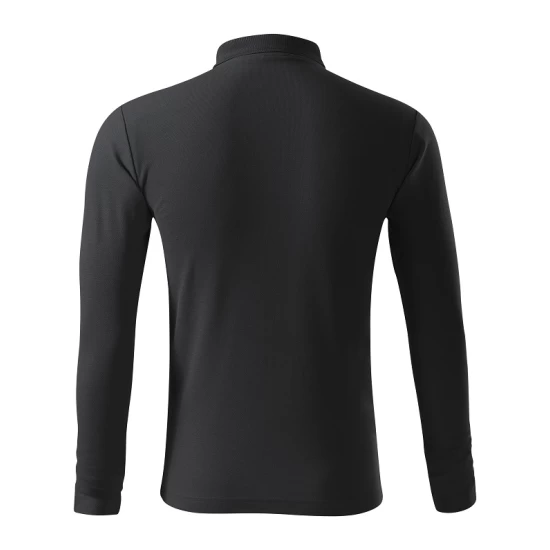 Tricou polo maneca lunga barbati, 200g/m2, Malfini LS 221, Ebony Grey Tricou polo maneca lunga barbati, 200g/m2, Malfini LS 221, Ebony Grey