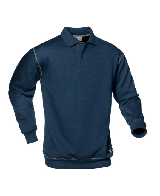 Tricou polo premium de iarna, 280g/m2, bleumarin