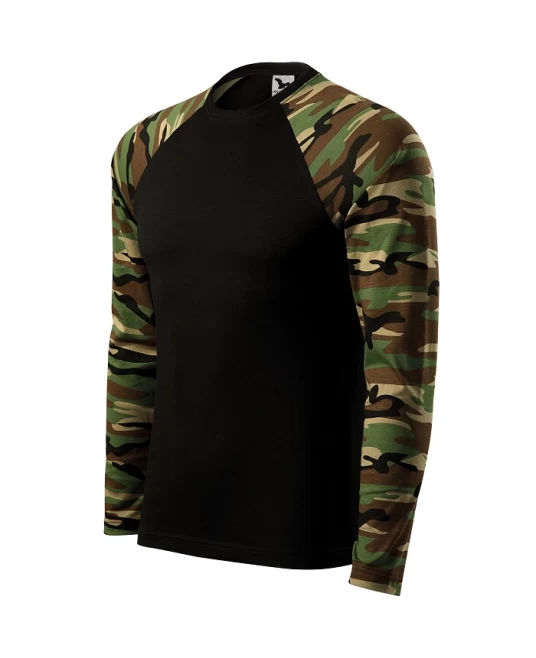Tricou cu maneca lunga unisex Camuflaj maro Tricou cu maneca lunga unisex Camuflaj maro