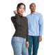 Tricou polo maneca lunga barbati 220g/mp, alb