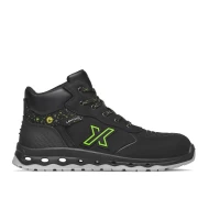 Bocanci de protectie premium S3 ESD bombeu aluminiu, Negru