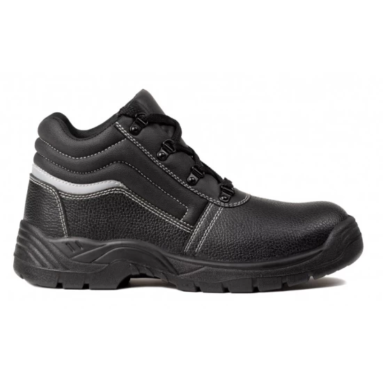 Bocanci de protectie S1P, bombeu metalic, negru