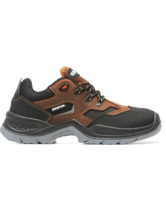 Pantofi de protectie S3 bombeu compozit, Maro-Negru Pantofi de protectie S3 bombeu compozit, Maro-Negru